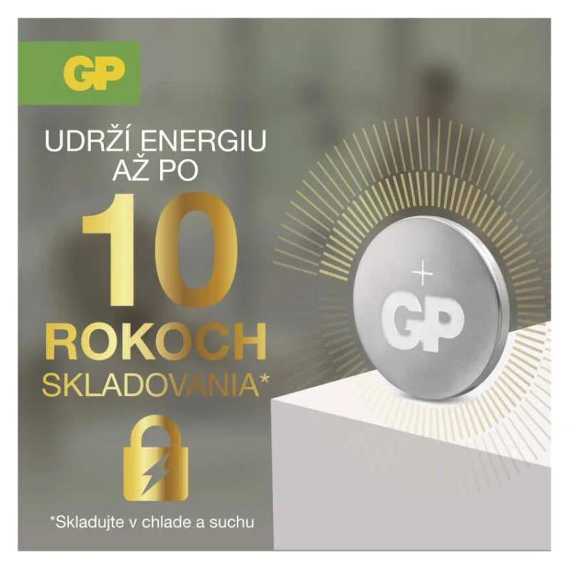 Lítiová gombíková batéria GP Ultra plus CR2032, 5 ks – Obrázok 4