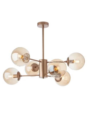MUNDI PL 6X28W E14 CHAMPAGNE stropné