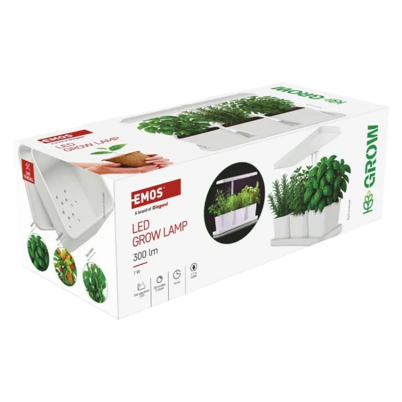 LED GROW pestovateľská lampa 7 W, časovač, stmievateľná lampa, biela – Obrázok 16