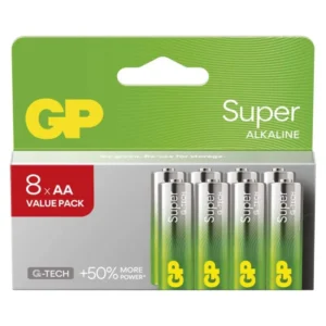 Alkalická batéria GP Super LR6 (AA), 8 ks