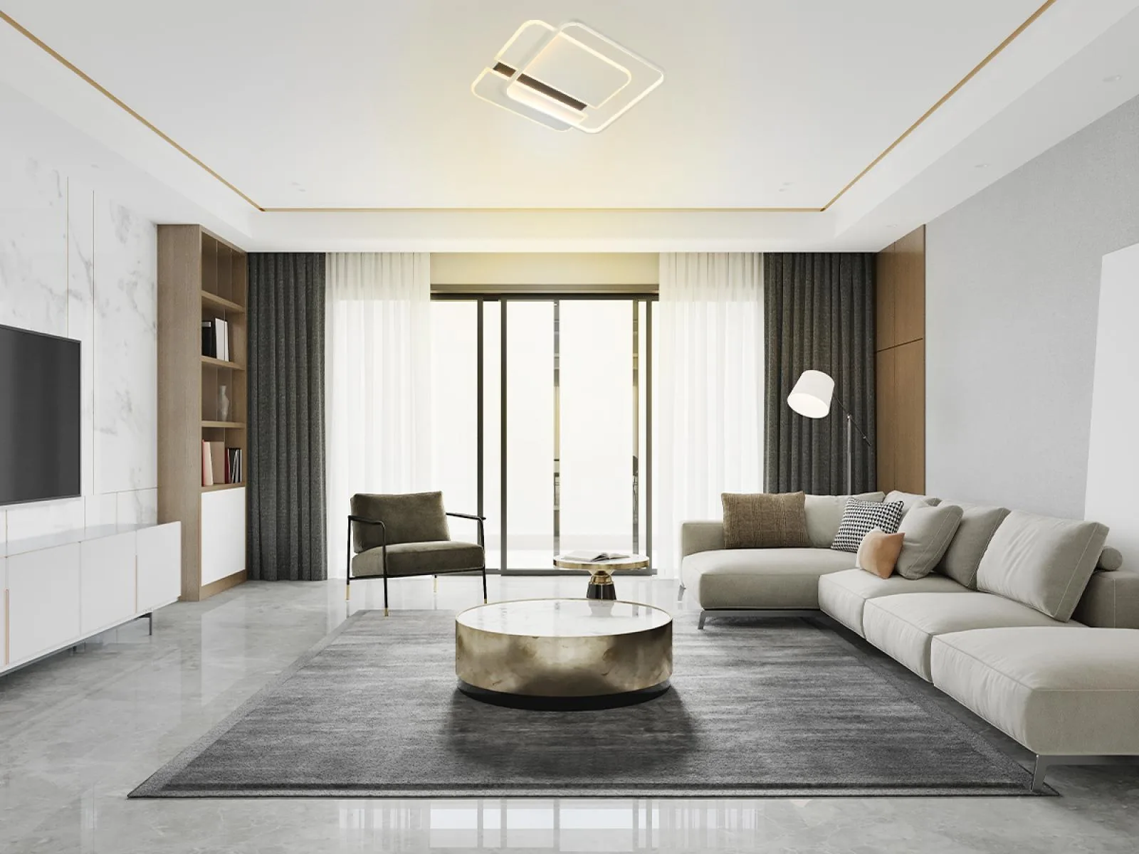 LED stropné svietidlo s diaľkovým ovládačom 95W - TA1318/WB – Obrázok 10