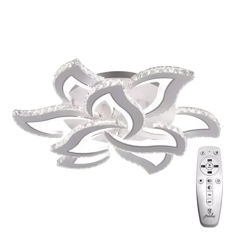 LED stropný luster + diaľkový ovládač 180W - J3337/W – Obrázok 6