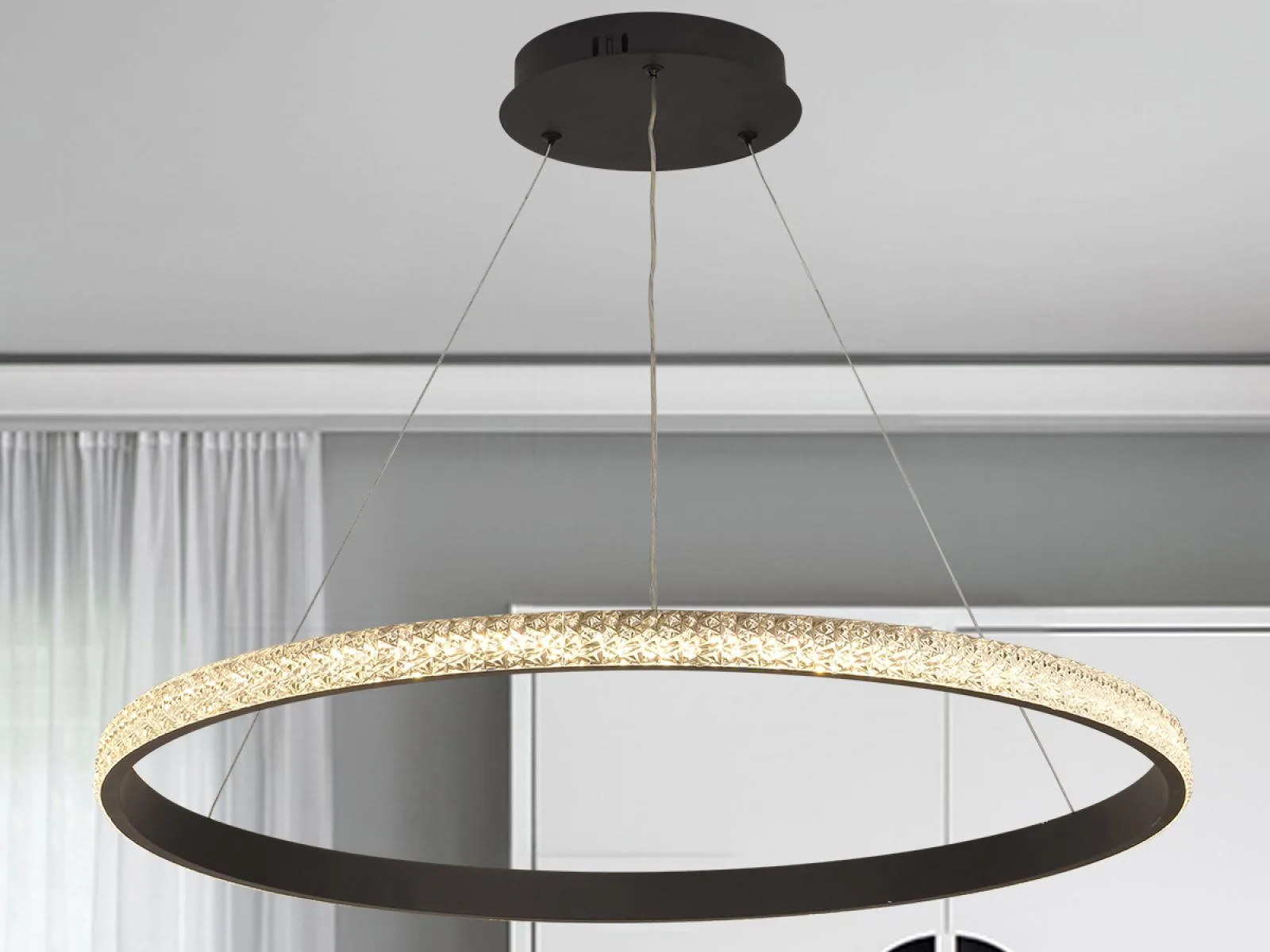 LED závesná lampa na lanku + diaľkový ovládač 55W - J4387/B – Obrázok 11