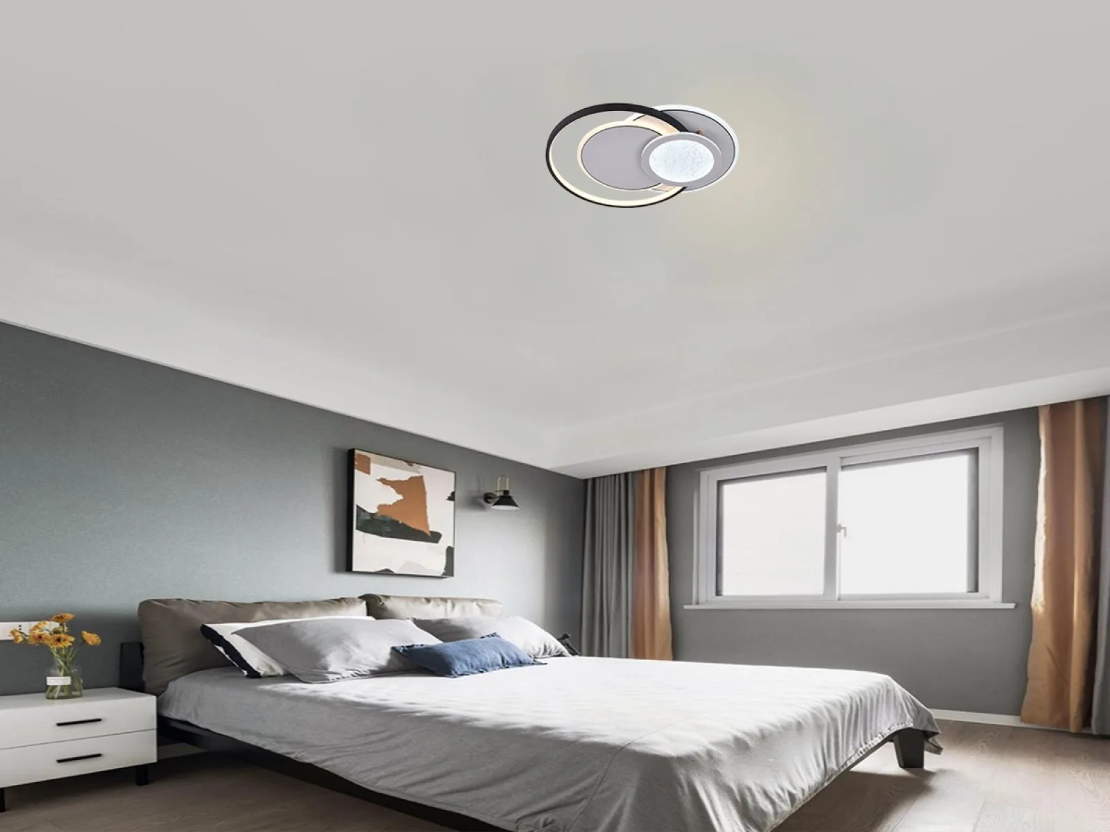 LED stropné svietidlo s diaľkovým ovládačom 80W - J1333/W – Obrázok 8