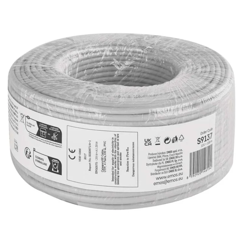 Datový kábel UTP CAT 5E PVC CCA, 100m – Obrázok 8