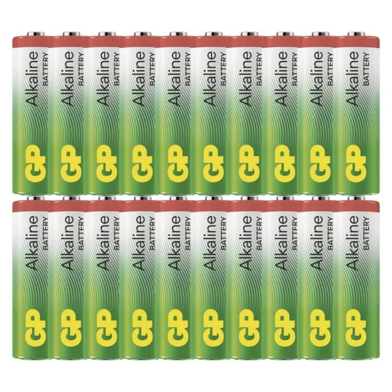 Alkalická batéria GP Alkaline LR6 (AA), 20 ks – Obrázok 4