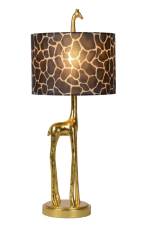 EXTRAVAGANZA MISS TALL – Stolná lampa – Ø 25 cm – 1xE27 – Matná zlatá / Mosadz