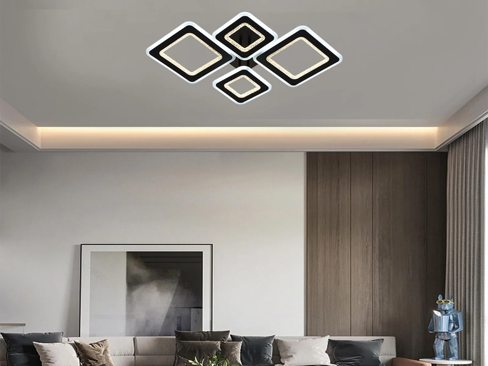 LED stropné svietidlo s diaľkovým ovládačom 95W - J3349/B – Obrázok 2