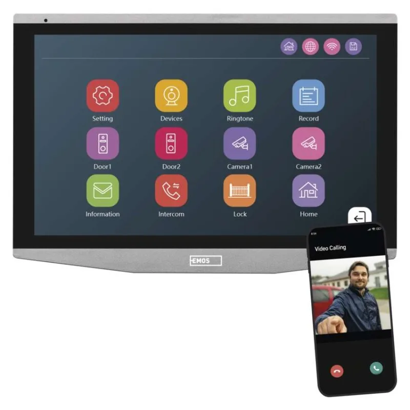 GoSmart Prídavný monitor IP-750B domáceho videovrátnika IP-750A – Obrázok 22
