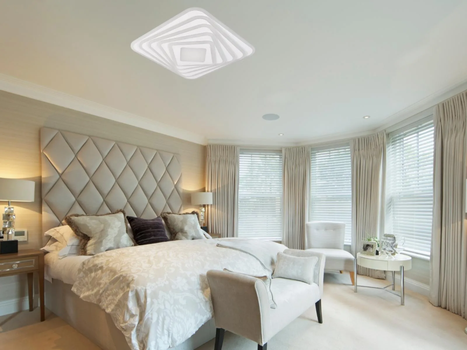 LED stropné svietidlo + diaľkový ovládač 150W - J1302/W – Obrázok 2