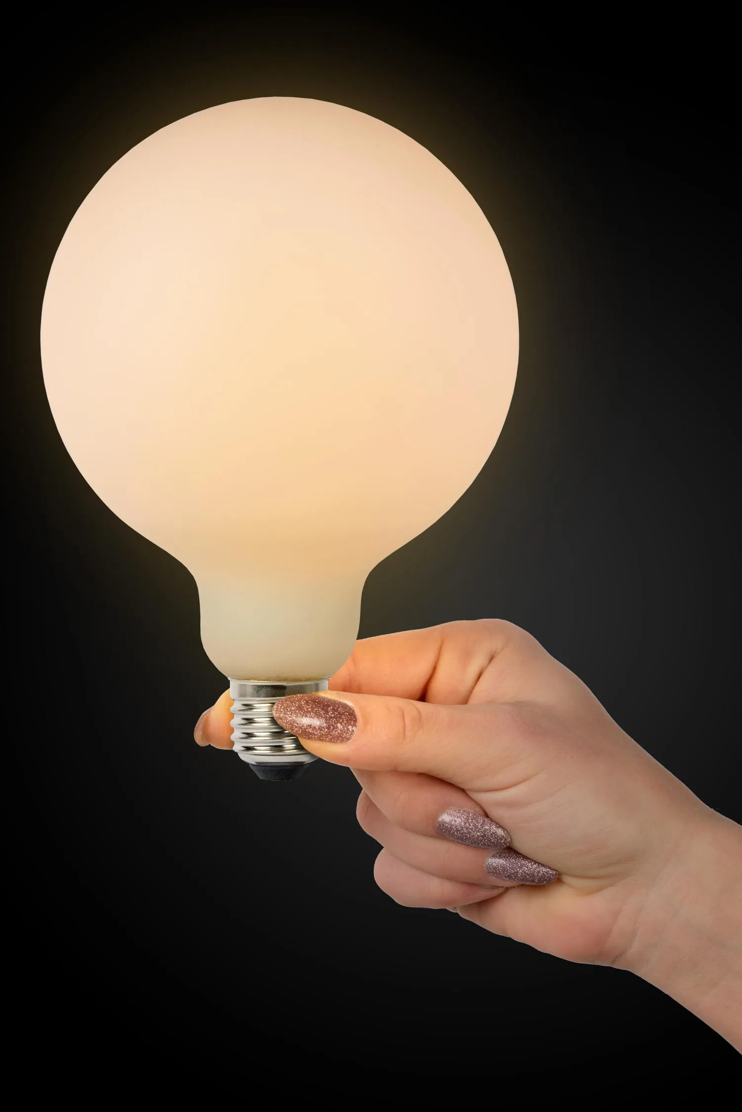 G125 - Žiarovka s vláknom - Ø 12,5 cm - LED 3 StepDim - E27 - 1x8W 2700K - Opál – Obrázok 5