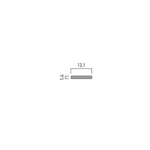 PRF052 FLAT AL. PROFILE for COOLING 2 m