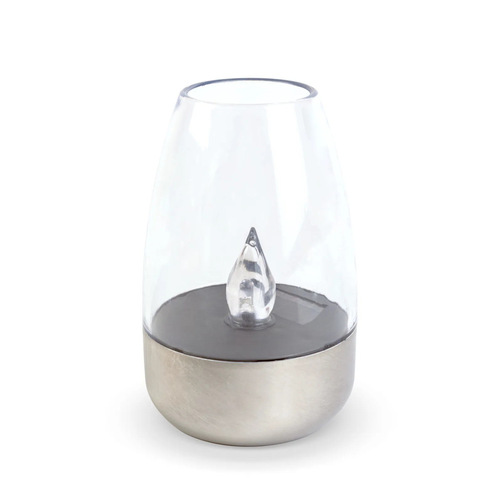 Solárna lampa - sviečka - efekt plameňa - 1 teplá biela LED - 6 x 9 cm – Obrázok 2
