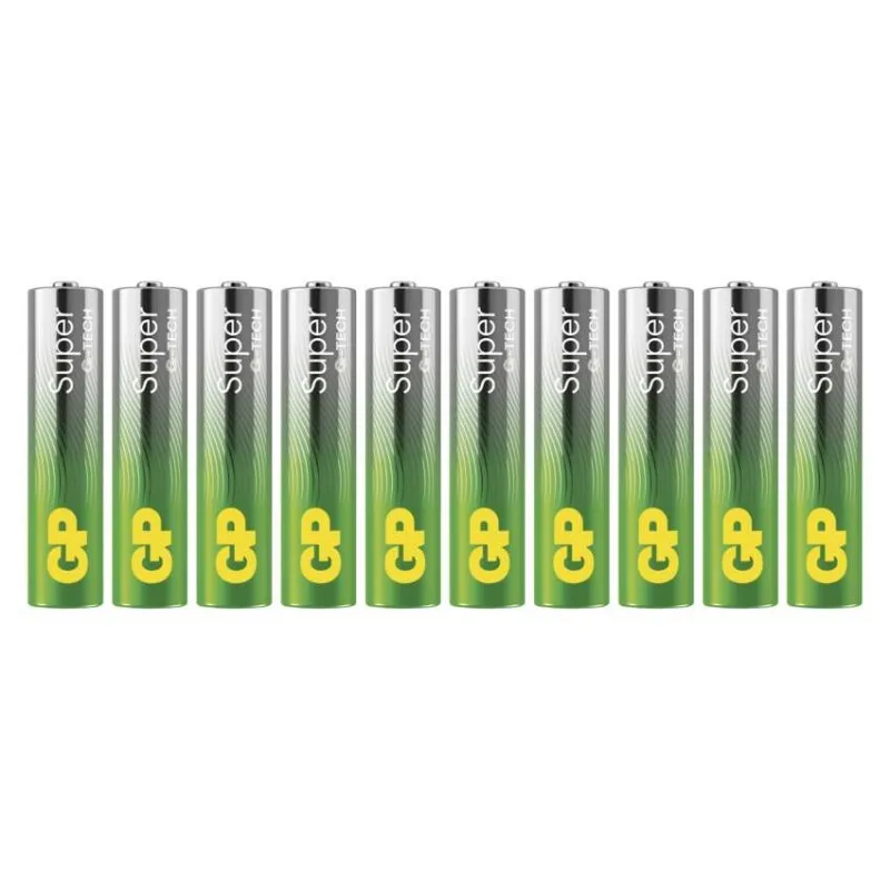 Alkalická batéria GP Super LR03 (AAA), 10 ks – Obrázok 3