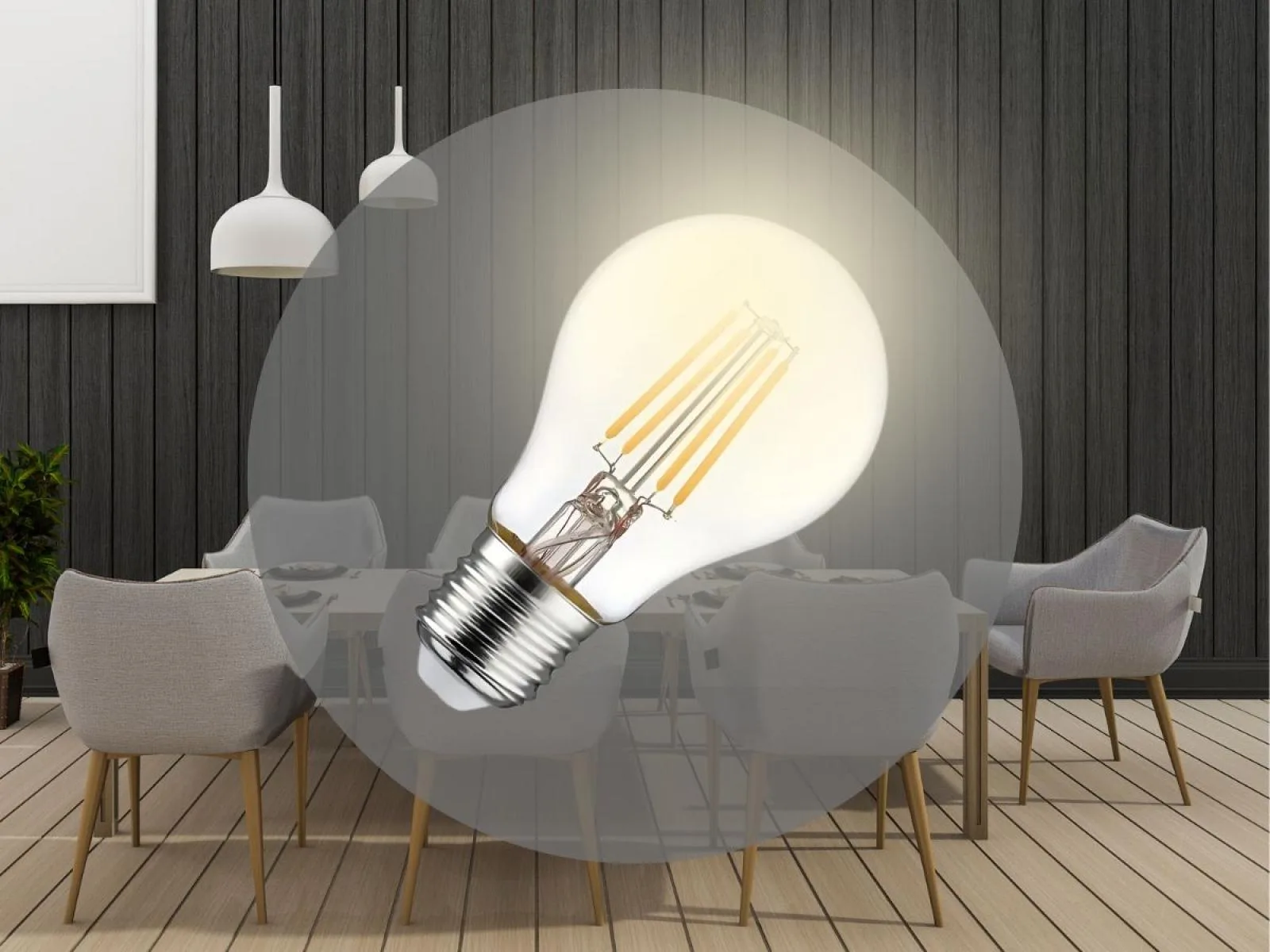 LED žiarovka / filament 6W – Obrázok 3