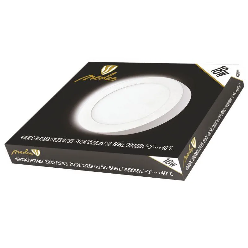 LED prisadený panel 18W / PRSF / SMD / 4000K / WH - LPL324 – Obrázok 7