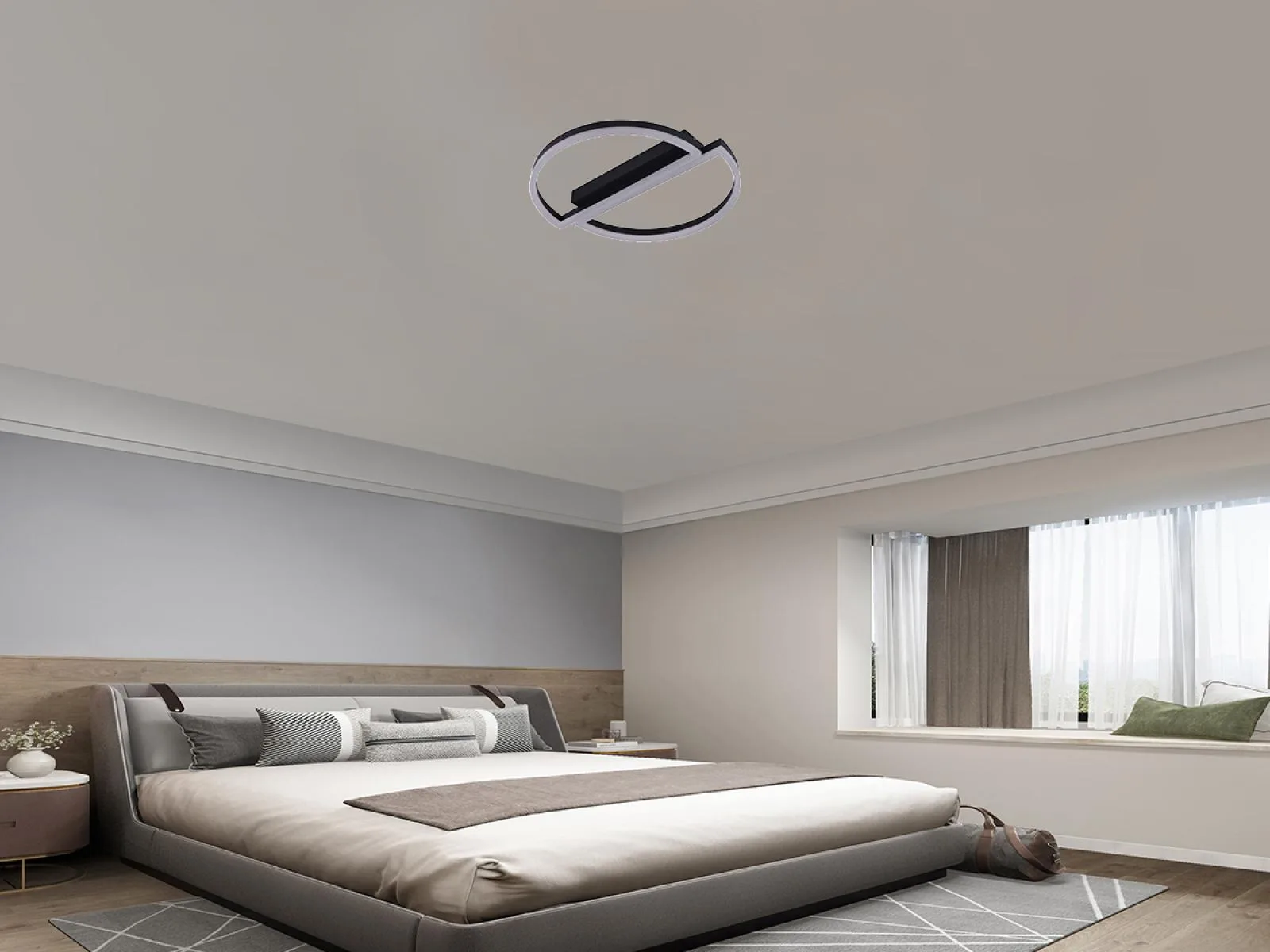 LED stropné svietidlo s diaľkovým ovládačom 55W - J3357/B – Obrázok 2