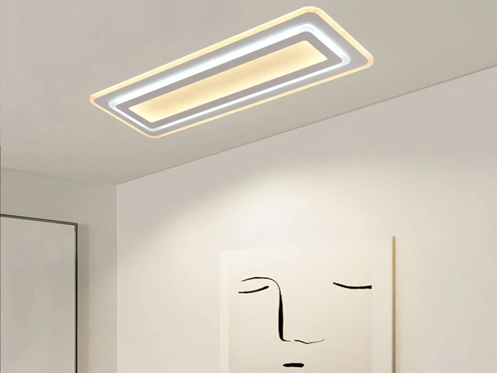 LED stropná lampa s diaľkovým ovládačom 125W - J1344/W – Obrázok 3