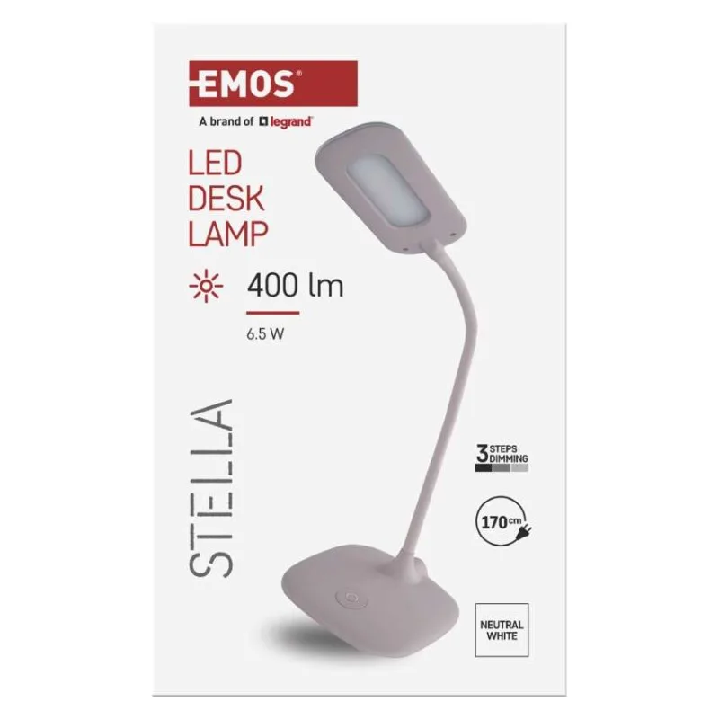 LED stolná lampa STELLA, ružová – Obrázok 12