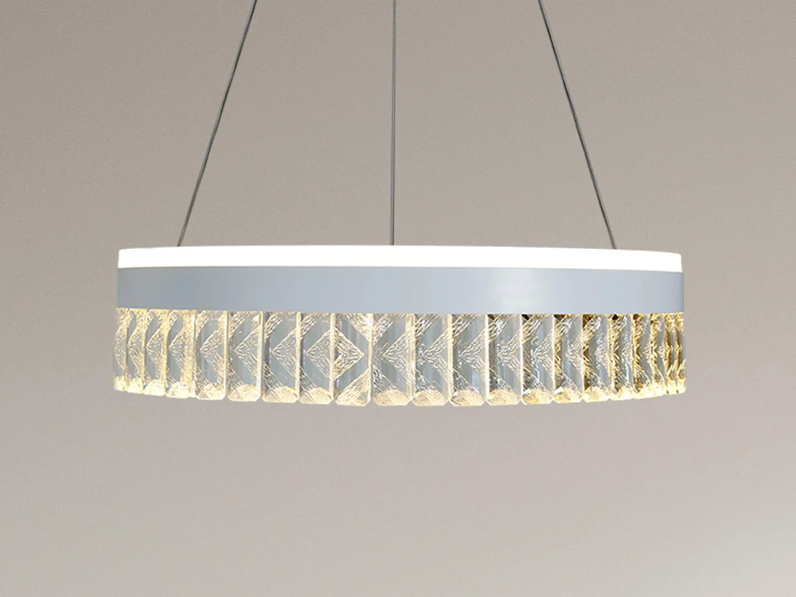 LED luxusné závesné krištáľové svietidlo s diaľkovým ovládačom 90W - TA2300/W – Obrázok 12