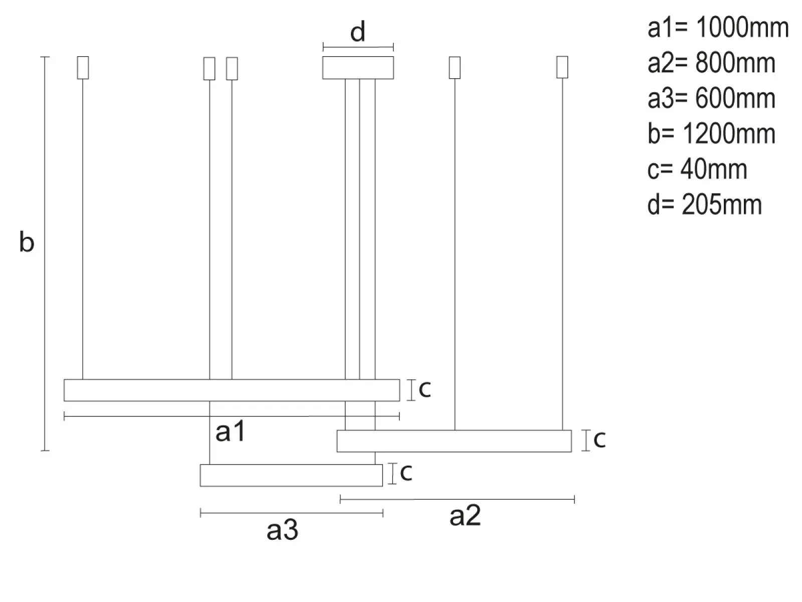 LED závesné svietidlo + diaľkový ovládač 170W - J4385/B – Obrázok 12
