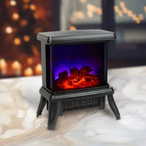 Elektrický krb - 180° - ohrievač + LED - 36 x 21,5 x 36 cm