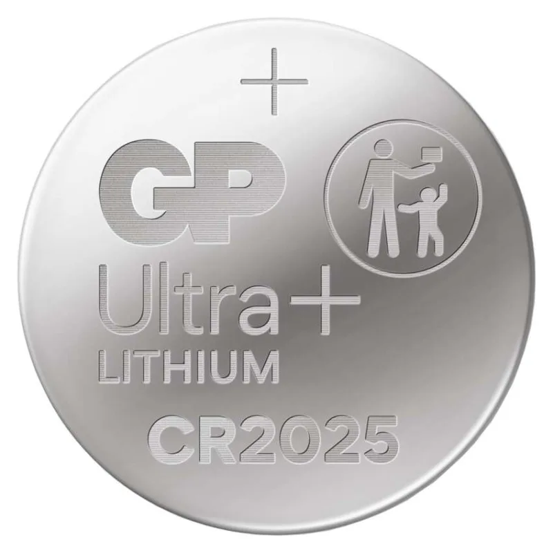 Lítiová gombíková batéria GP Ultra plus CR2025, 2 ks – Obrázok 2