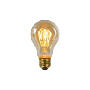 A60 TWILIGHT SENSOR - Žiarovka s vláknom - Ø 6 cm - LED - E27 - 1x4W 2200K - denný/nočný senzor - jantárový