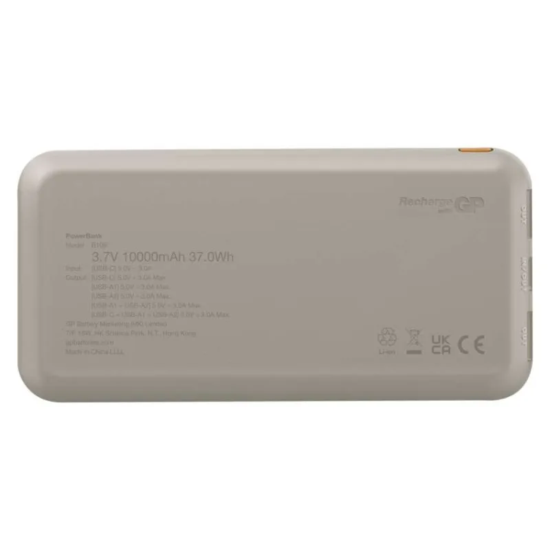 Power bank GP B+ Series, 10 000 mAh, 15 W, béžová – Obrázok 6