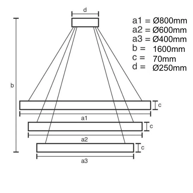 LED závesná lampa + diaľkový ovládač 45W - J4361/G – Obrázok 9