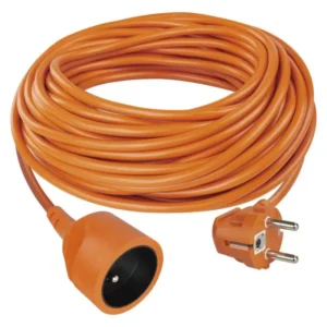 Predlžovací kábel 30 m / 1 zásuvka / oranžový / PVC / 230 V / 1,5 mm2