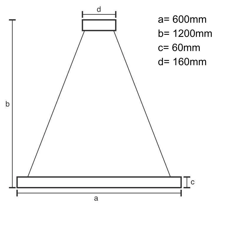 LED závesné svietidlo s diaľkovým ovládačom 45W - J4376/W – Obrázok 4