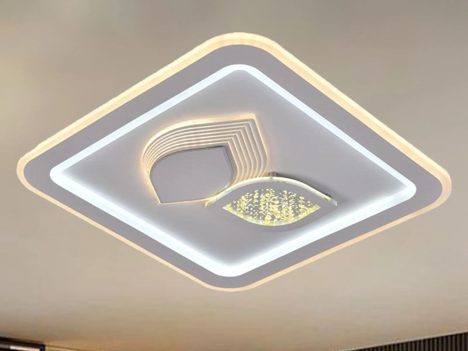 LED stropná lampa + diaľkový ovládač 95W - J1313/W – Obrázok 5