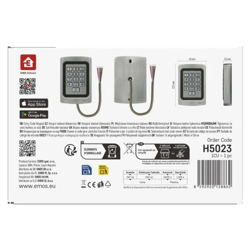 GoSmart Kódová klávesnica IP-006AX, WiFi – Obrázok 11
