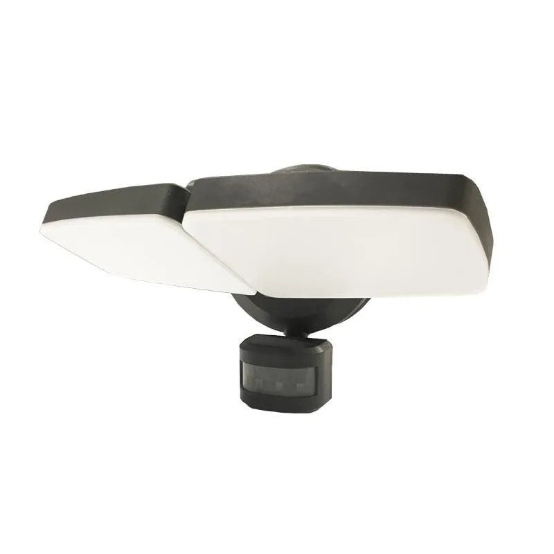 Vonkajší šedý LED reflektor s PIR senzorom 24W / 3000K / 4000K / 6000K - LFX225 – Obrázok 3