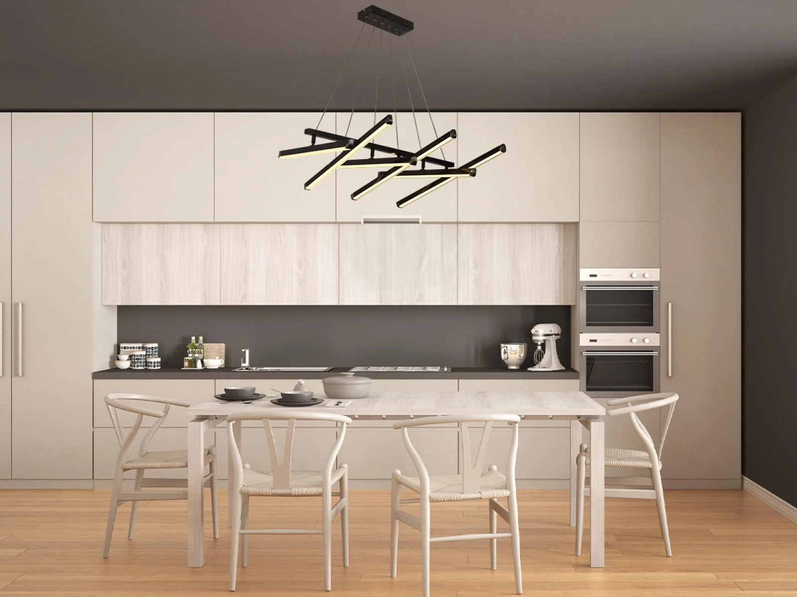 LED závesné svietidlo s diaľkovým ovládačom 90W - J3374/BCH – Obrázok 13