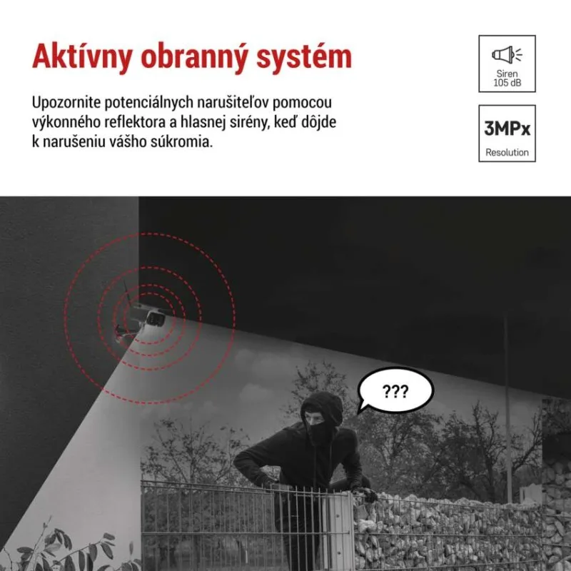GoSmart Vonkajšia batériová kamera IP-600 EYE s WiFi a solárnym panelom – Obrázok 4