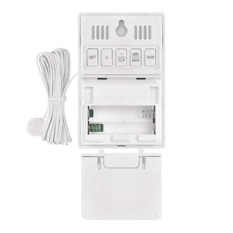 Digitálny teplomer s vlhkomerom, drôtový snímač, budík E0558P – Obrázok 18
