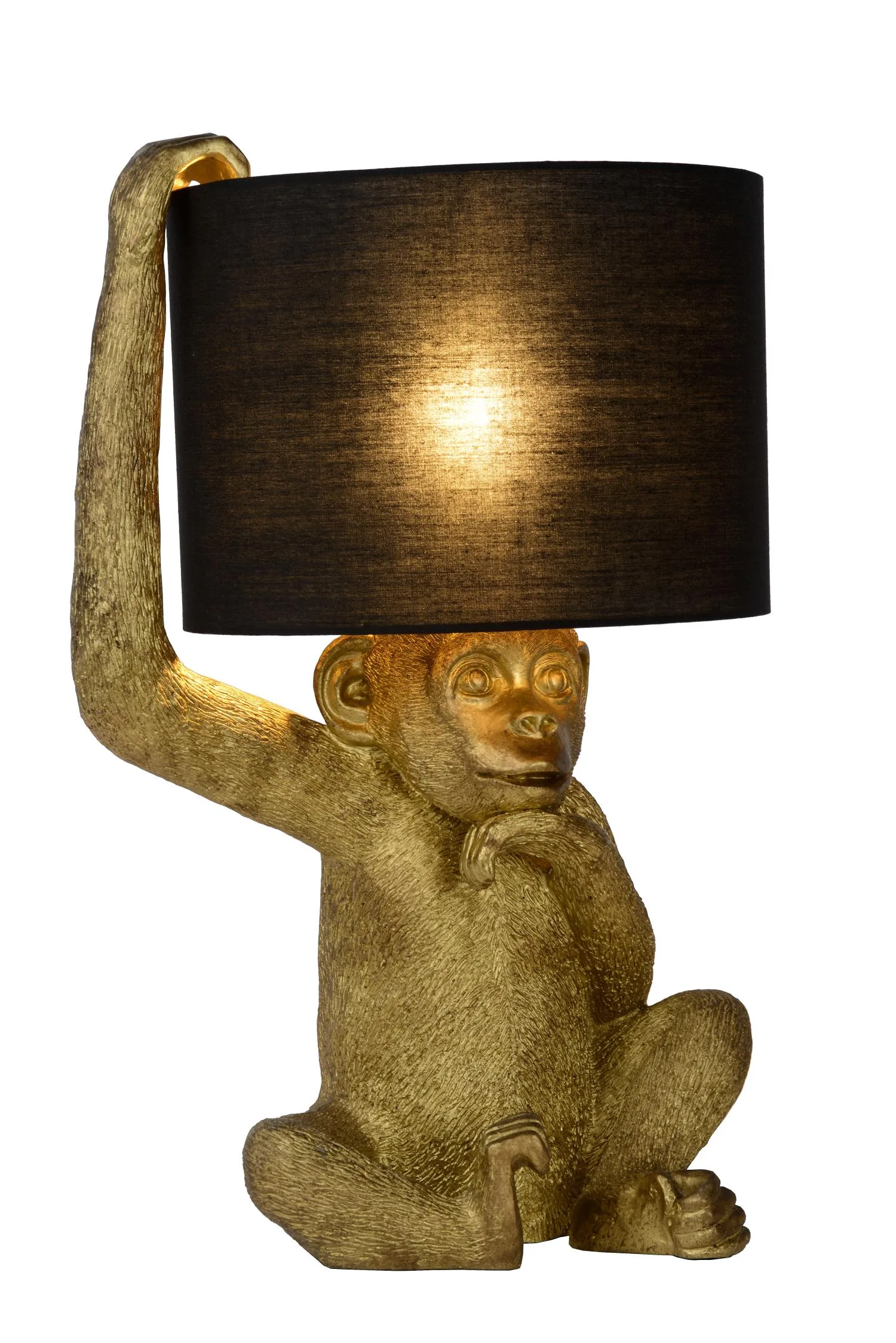 EXTRAVAGANZA CHIMP – Stolná lampa – Ø 30 cm – 1xE14 – Čierna