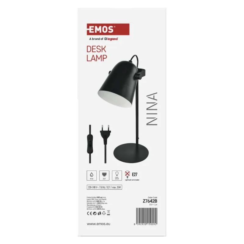 Stolná lampa NINA, čierna – Obrázok 12