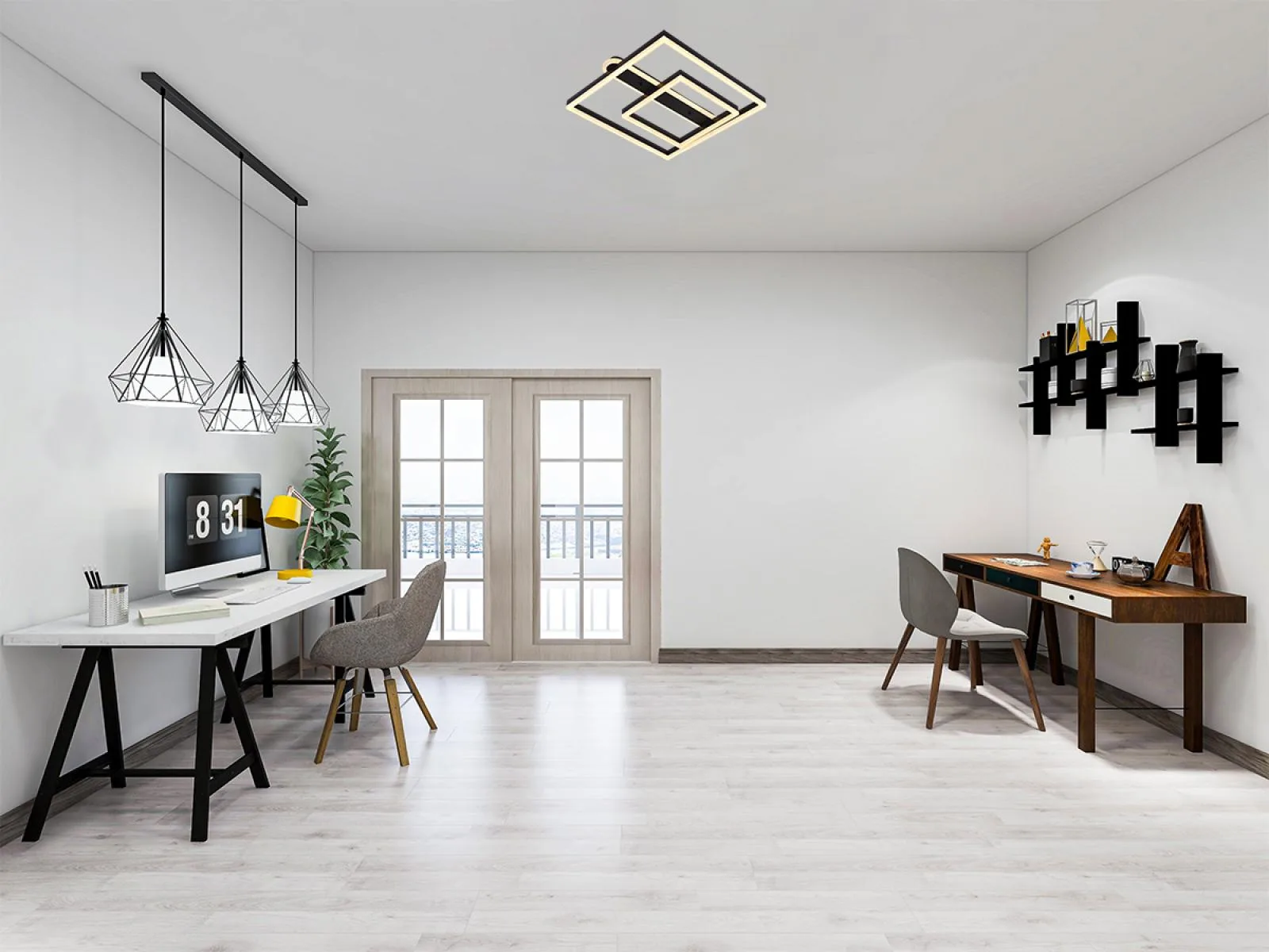 LED stropné svietidlo s diaľkovým ovládačom 95W - J3367/B – Obrázok 6