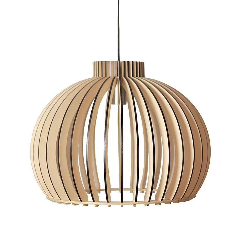 Závesný luster z masívneho dreva E27 / 450 - WRE142 – Obrázok 5
