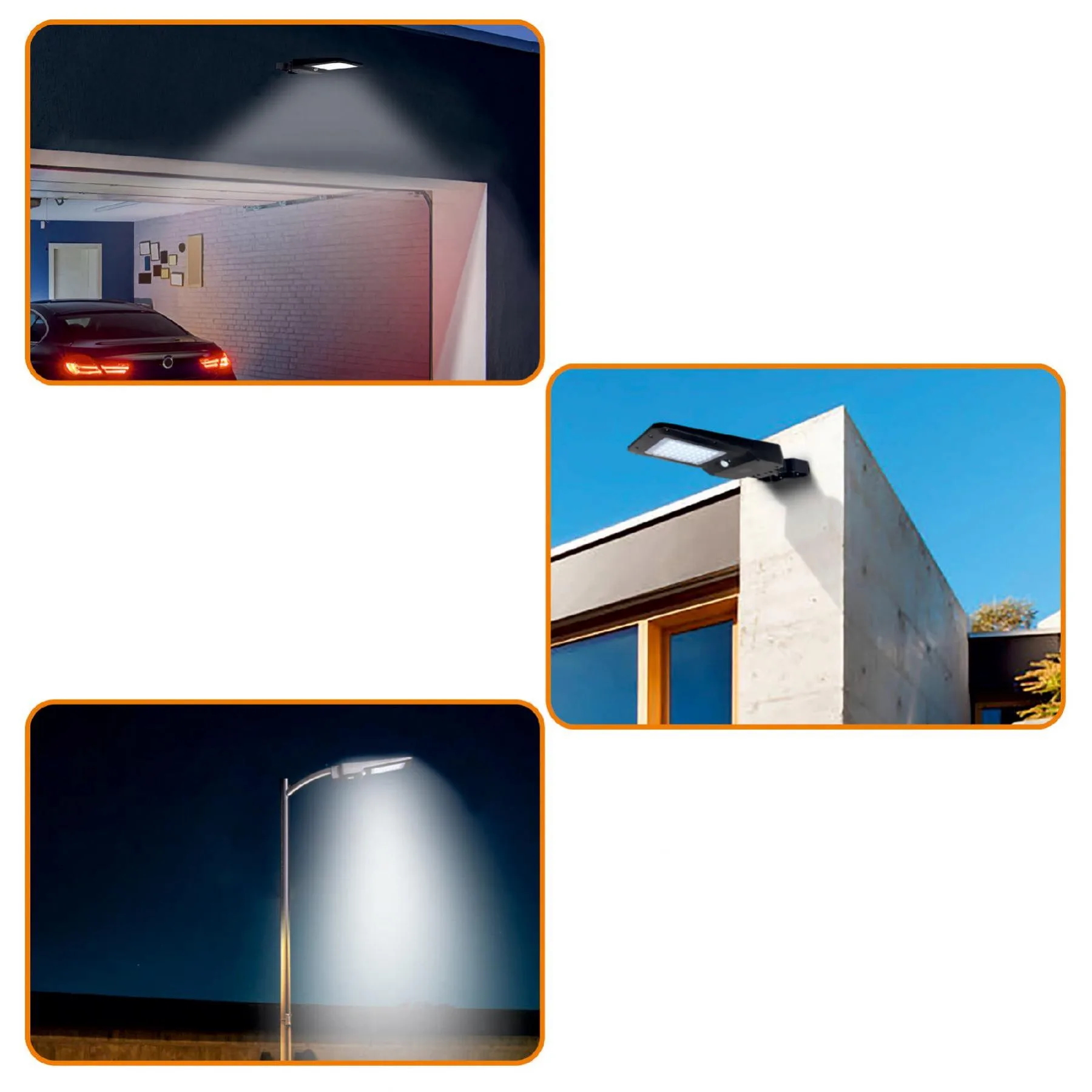 LED reflektor so solárnym panelom a senzorom pohybu – Obrázok 2