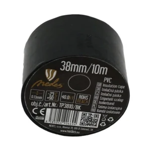 Izolačná páska 38mm / 10m čierna - TP3810/BK