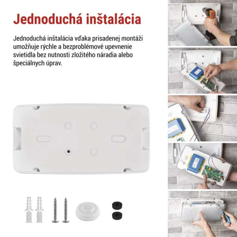 LED Núdzové svietidlo NESSI 10W 3h IP66 – Obrázok 4