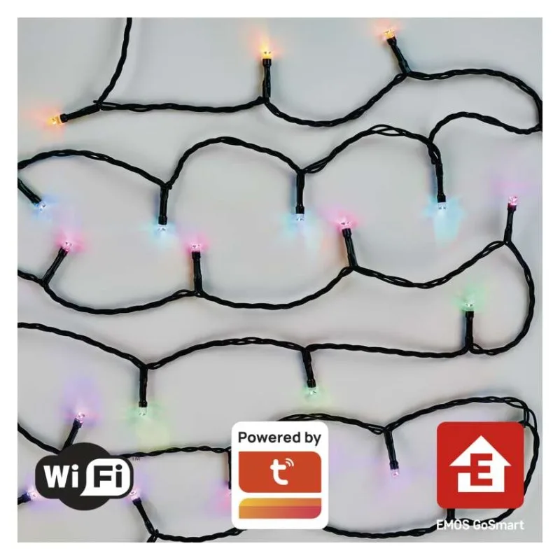 GoSmart LED vianočná reťaz, 12 m, vonkajšia aj vnútorná, RGB, programy, časovač, WiFi – Obrázok 13