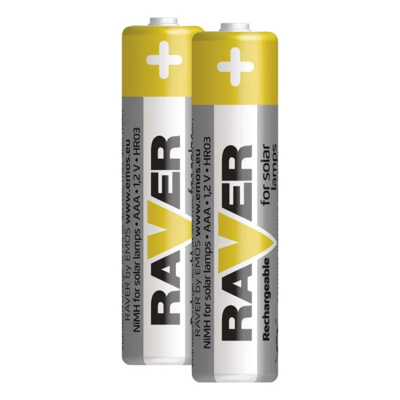 Nabíjacia batéria RAVER SOLAR 400 mAh HR03 (AAA), 2 ks – Obrázok 6