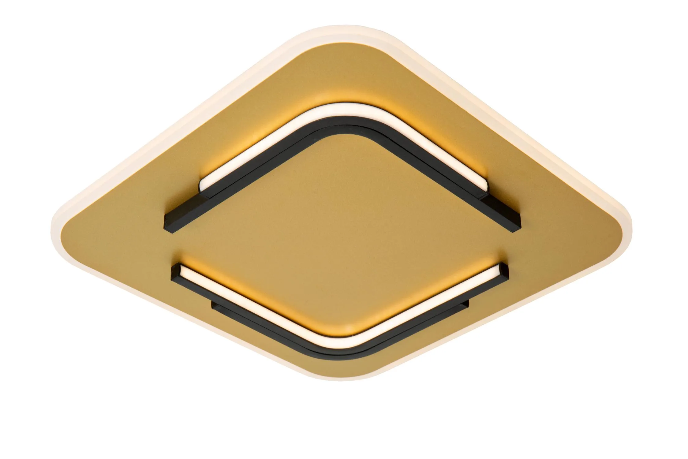 ANDREAS – Stropné svietidlo na zapustenie – LED – 1x30 W, 2700 K – matná zlatá / mosadz