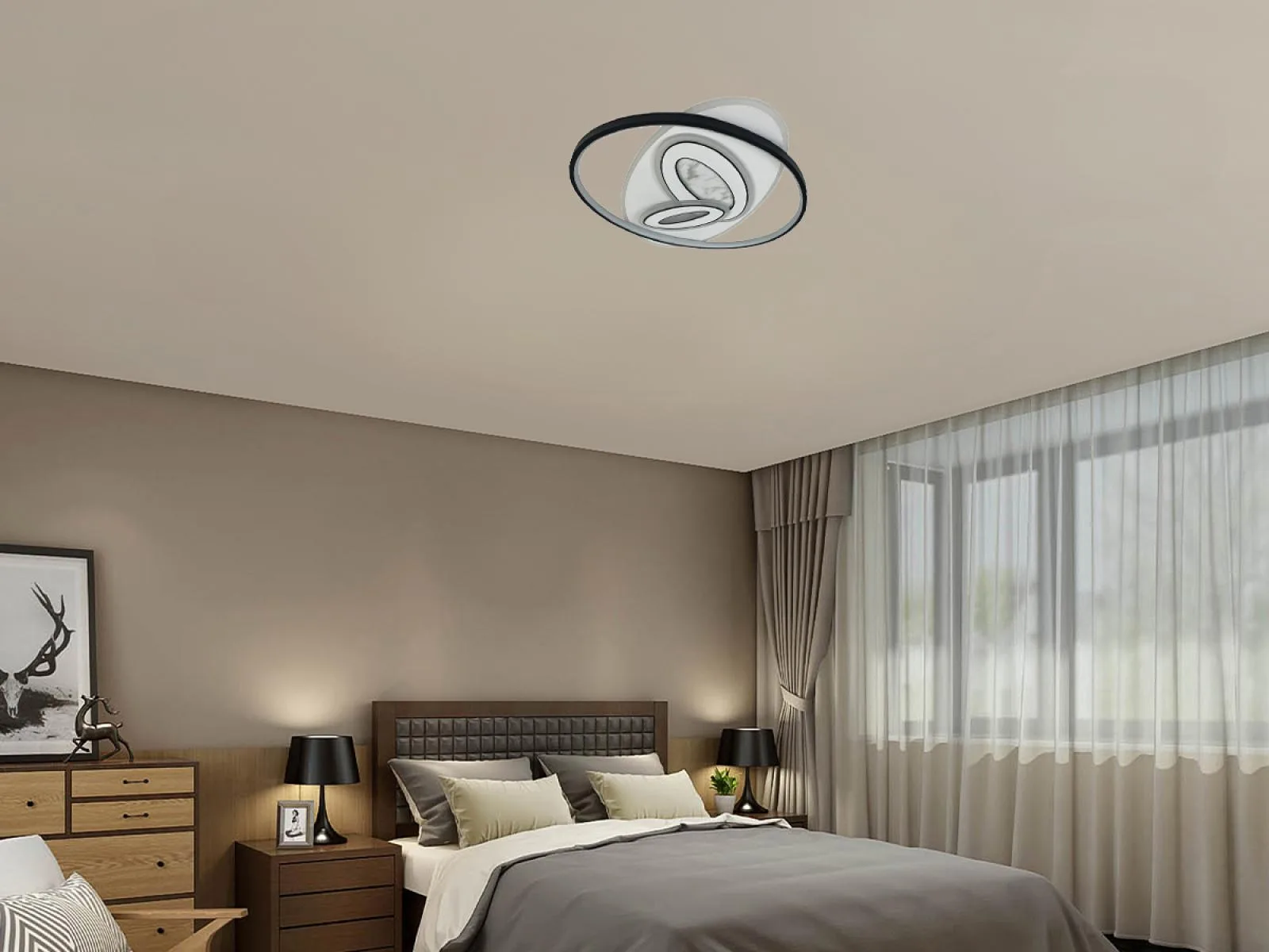 LED stropné svietidlo s diaľkovým ovládačom 105W - J1337/W – Obrázok 13