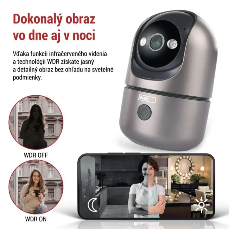 GoSmart Vnútorná otočná kamera IP‑220W s WiFi – Obrázok 4